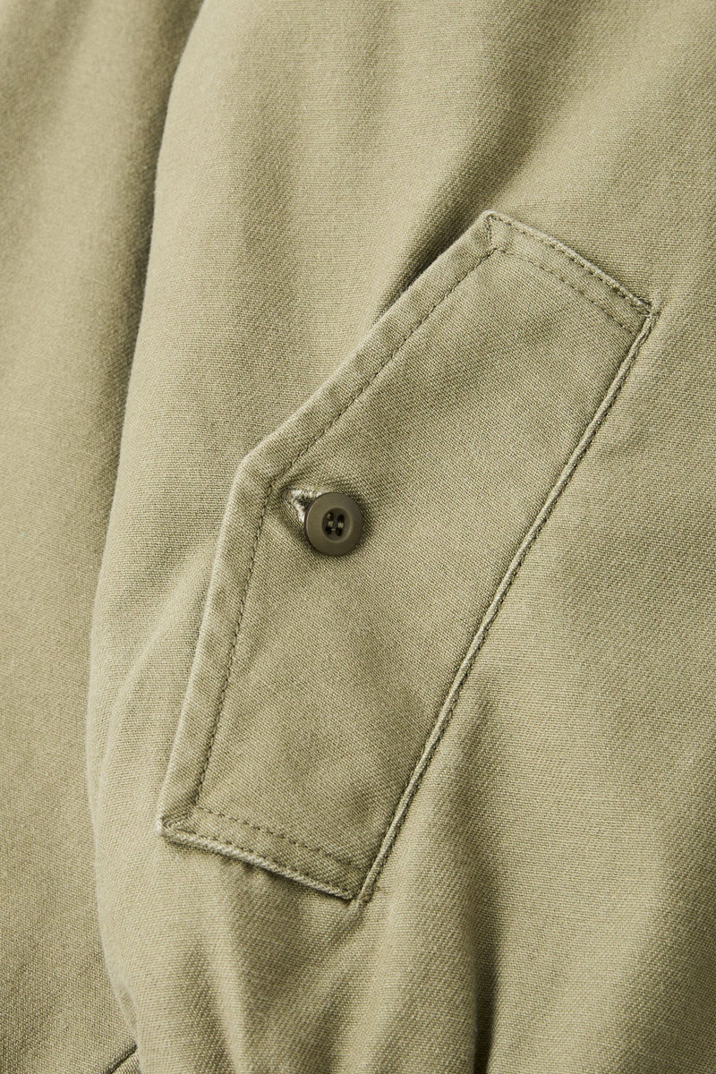 Reverse Twill Bomber Jacket Washed Olive