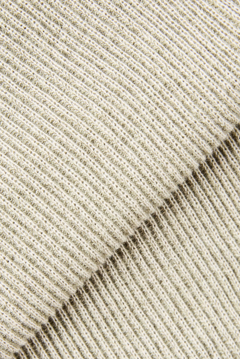 Hi Lo Knit Button Up Natural