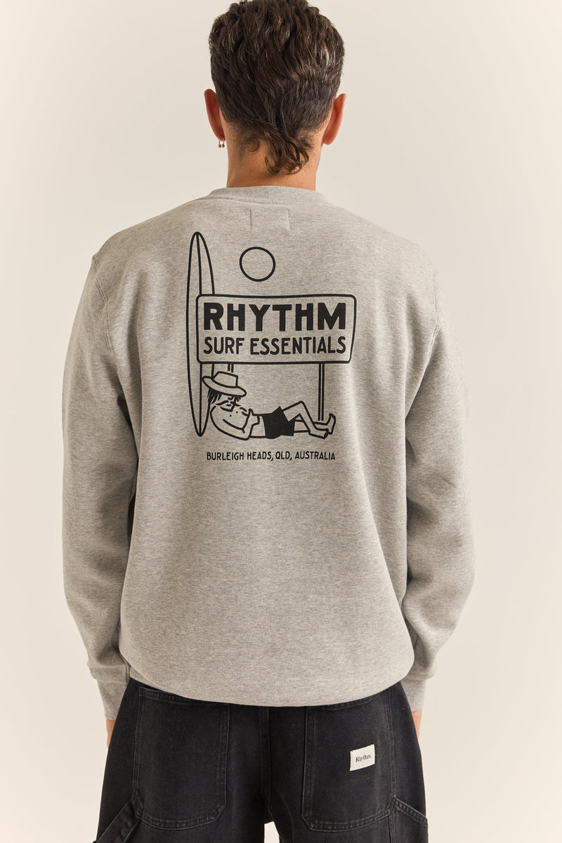 Siesta Fleece Crew Grey Heather