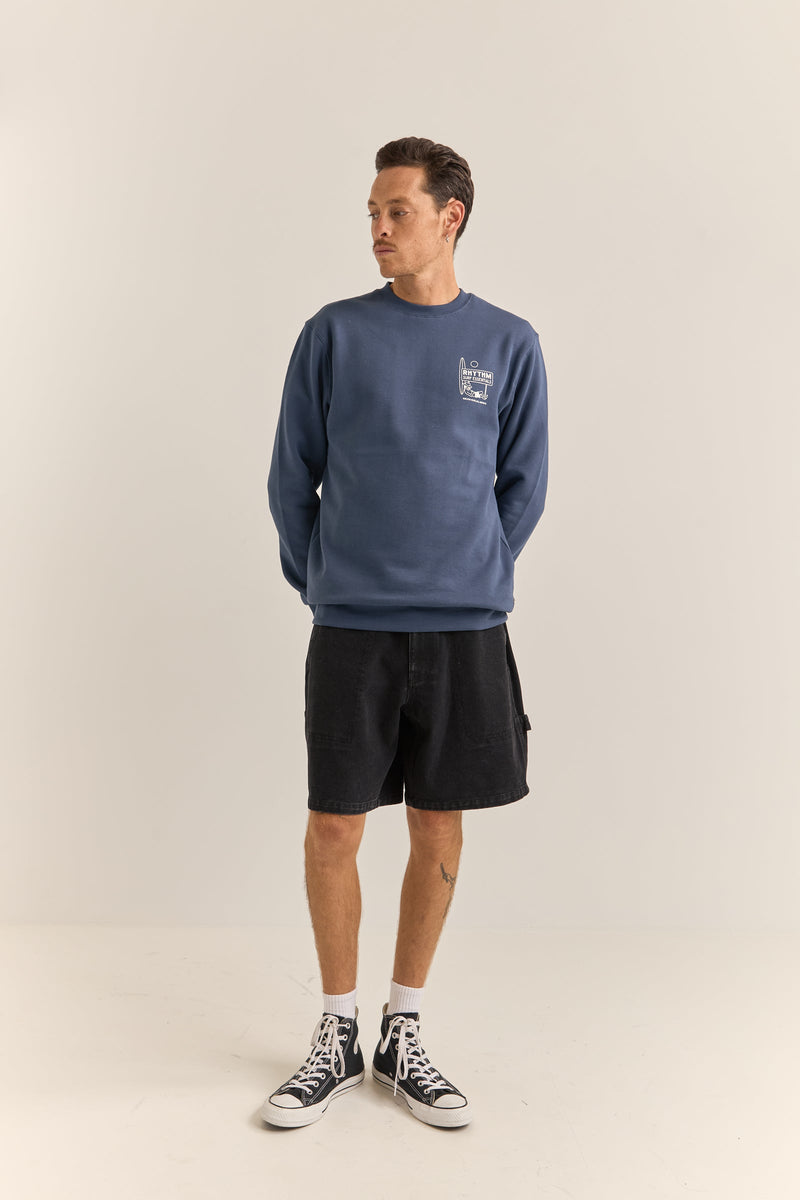 Siesta Fleece Crew Navy