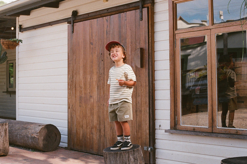 Kids Vintage Stripe Ss T-Shirt