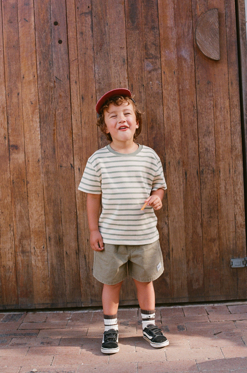 Kids Vintage Stripe Ss T-Shirt