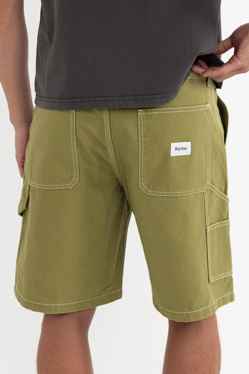 Contrast Stitch Carpenter Short Khaki