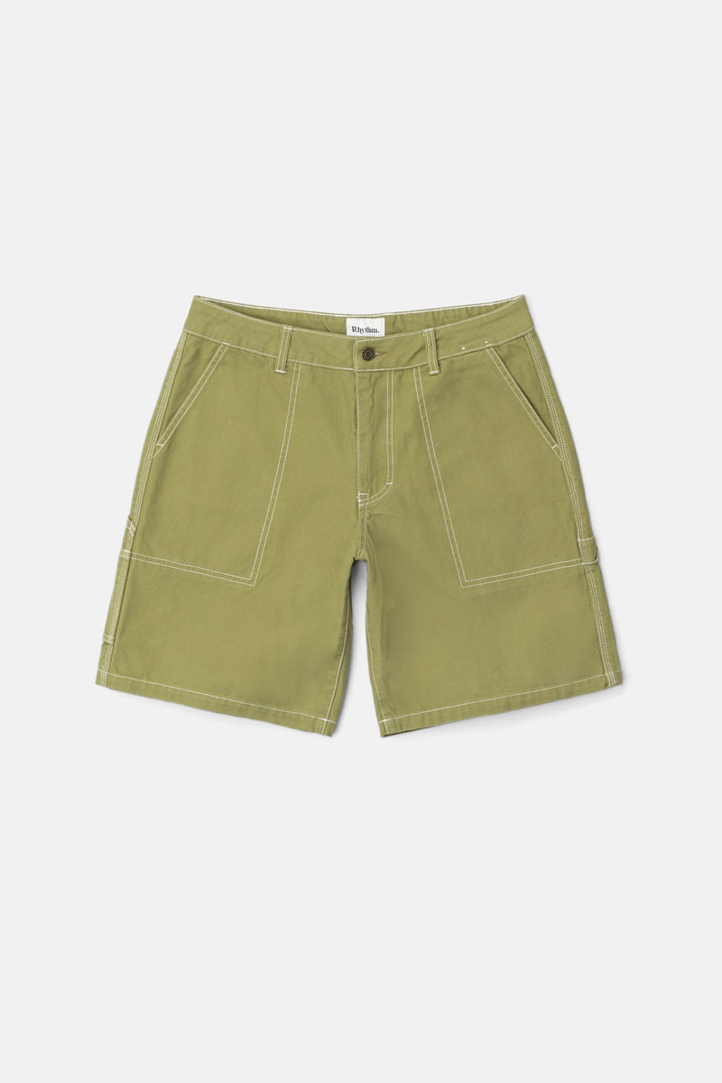 Contrast Stitch Carpenter Short Khaki