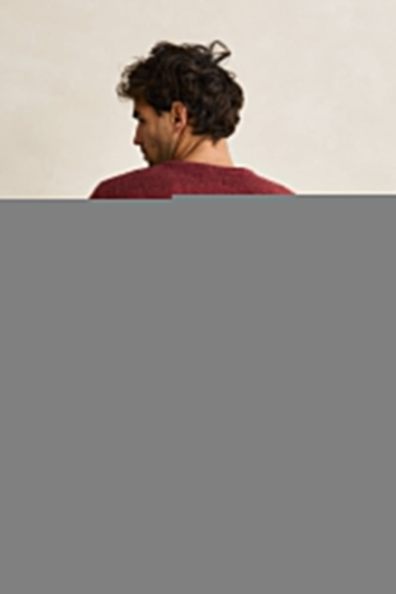 Mohair Stripe Knit Merlot