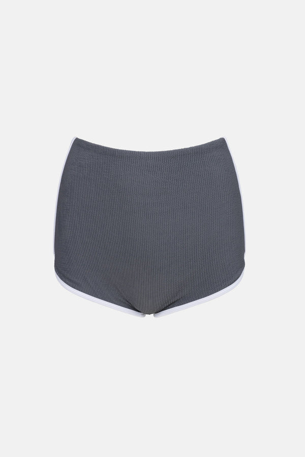 Essential Rib Contrast Surf Short Graphite