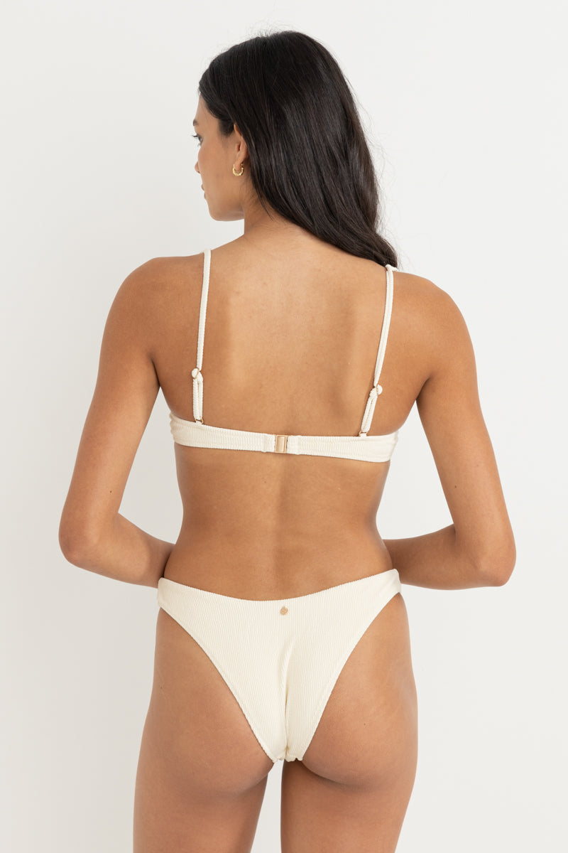 Essential Rib Underwire Top Creme