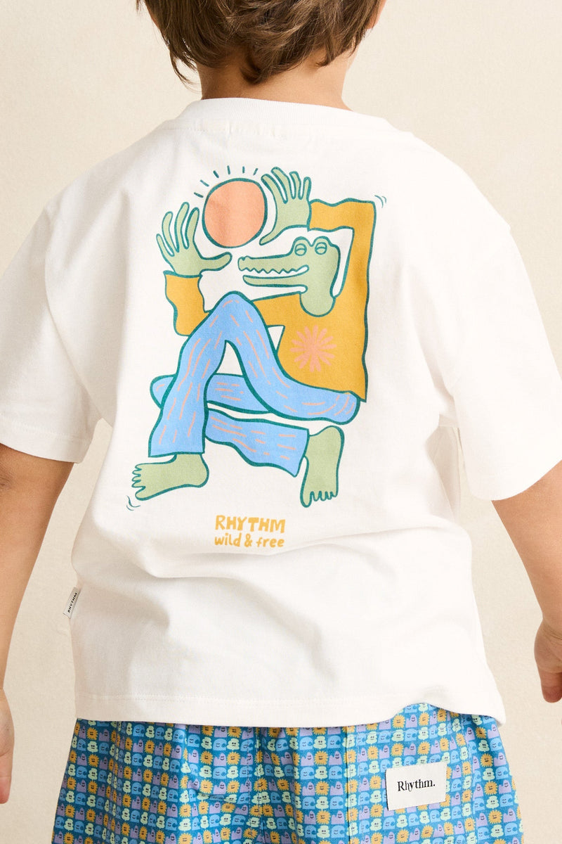 Kids Sun Croc Ss T-Shirt