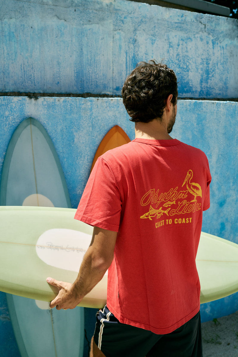 C2C Vintage Ss T-Shirt Vintage Red