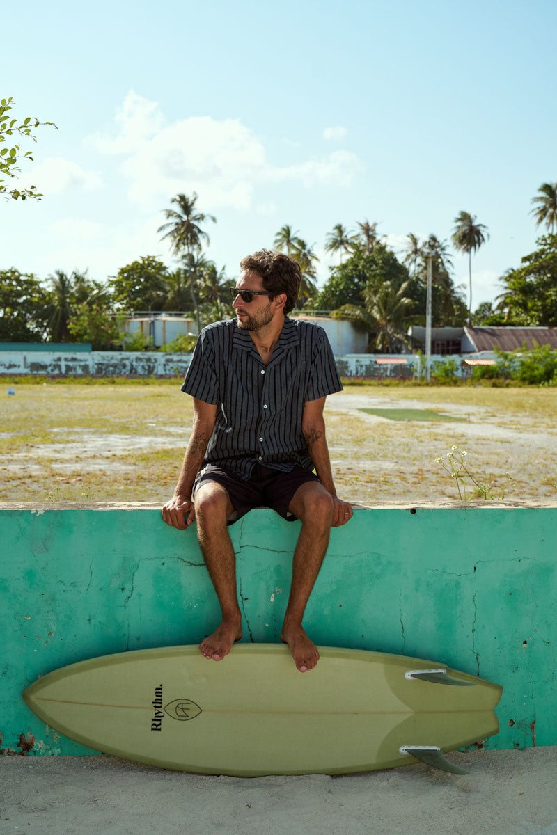 Crux Ss Shirt Indigo Stripe