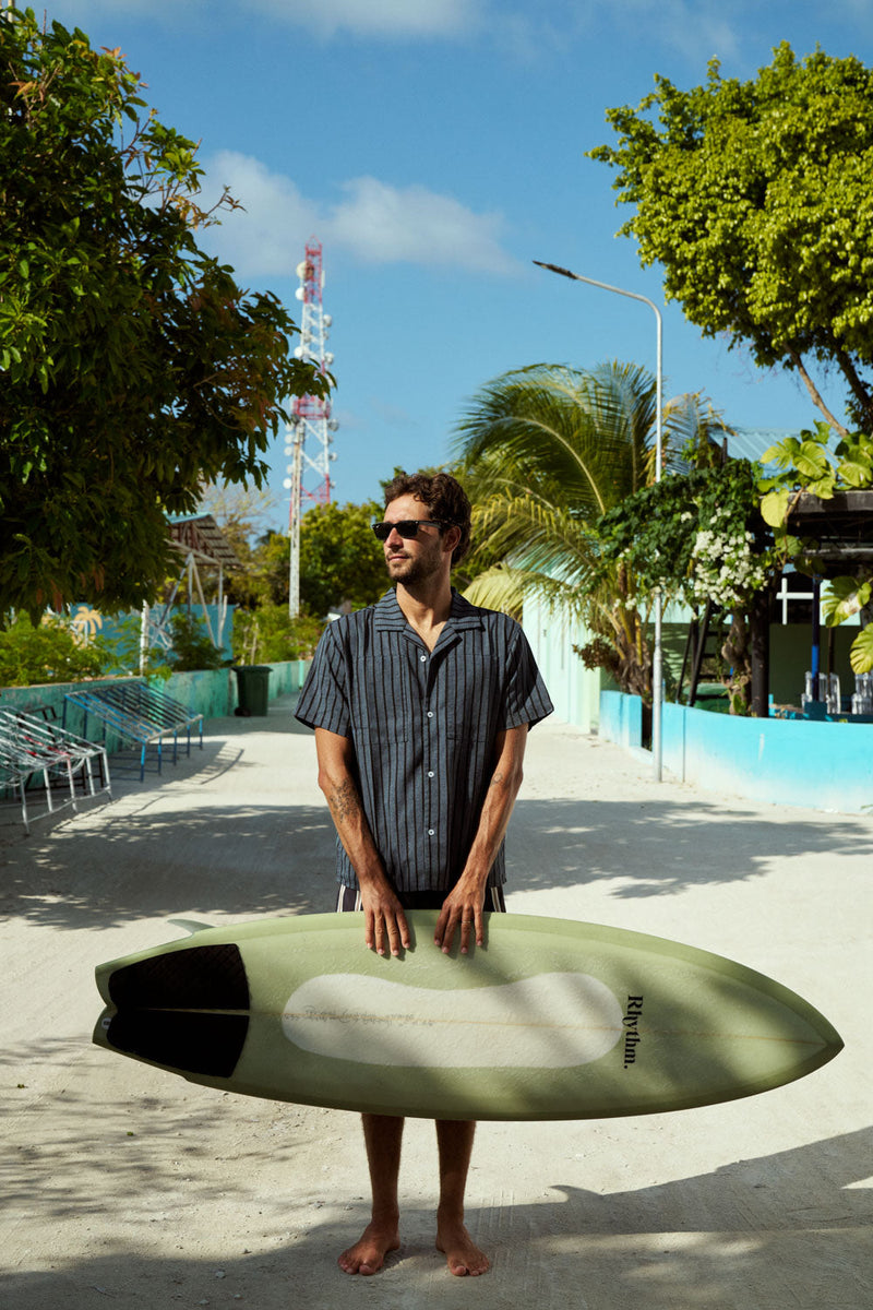 Crux Ss Shirt Indigo Stripe