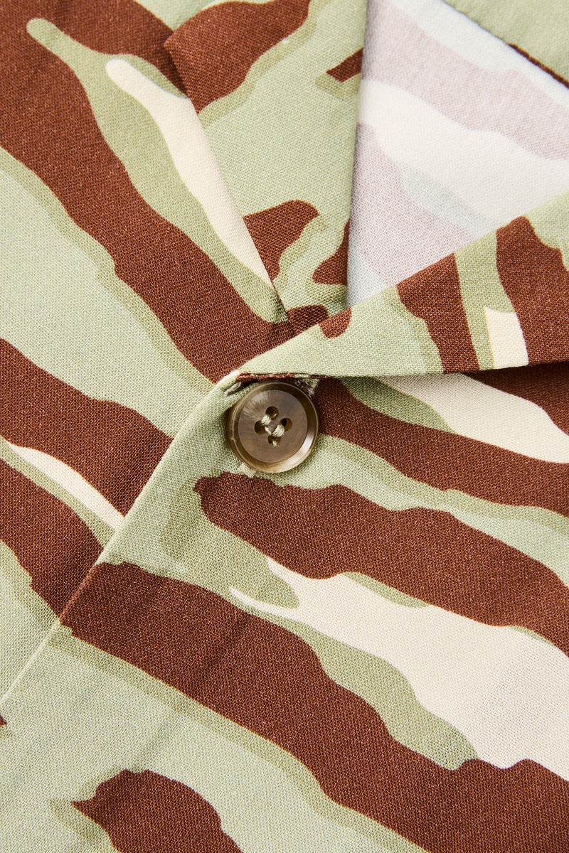 Leo Camo Ss Shirt Sage