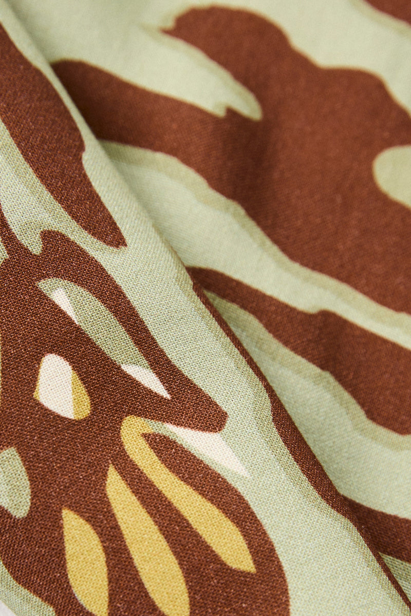 Leo Camo Ss Shirt Sage