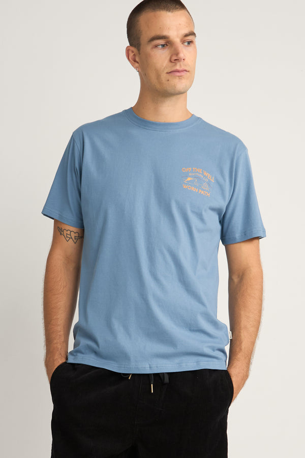 Wilderness Ss T Shirt Vintage Blue