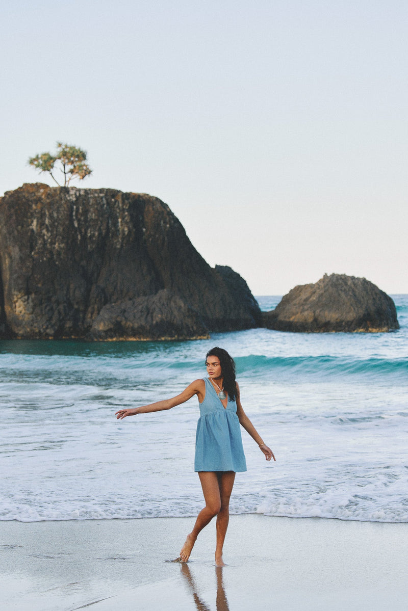 Presley Denim Mini Dress Denim