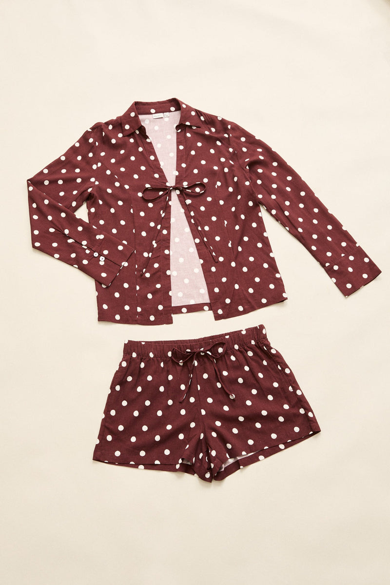 Polka Dot Beach Short Cafe