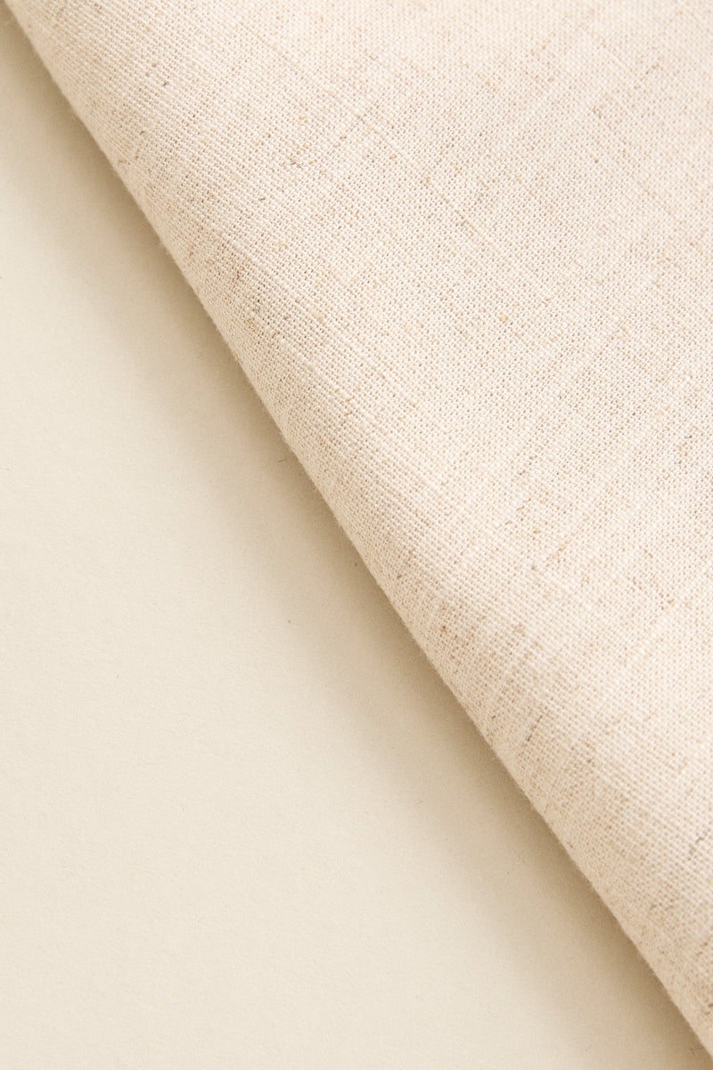 Linen Whip Stitch Wide Leg Pant Natural