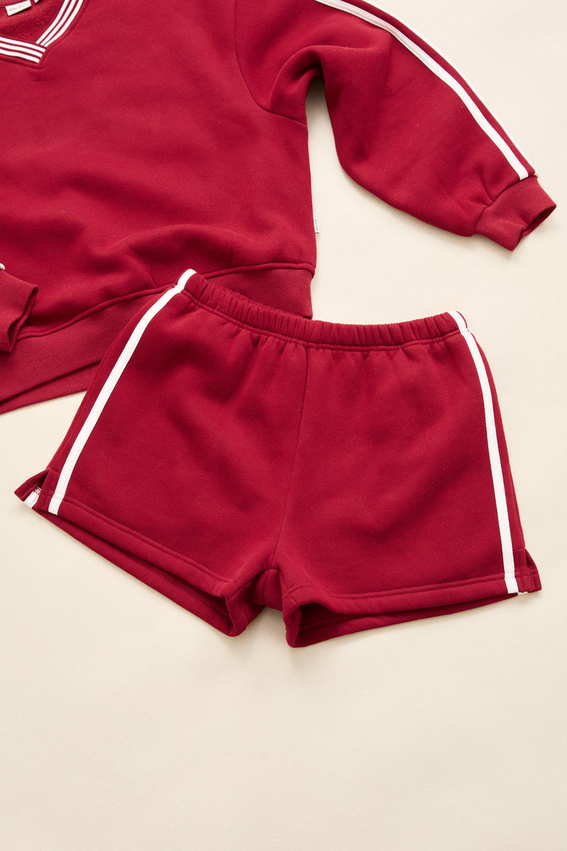 Sloan Contrast Track Short Red