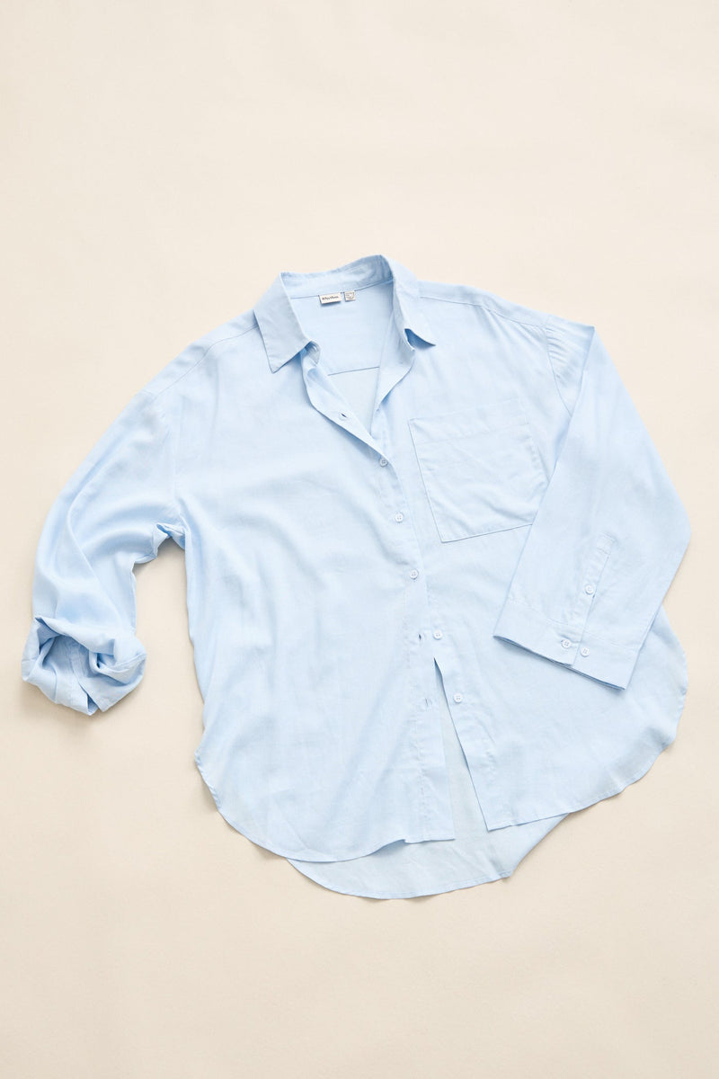 Pia Oversized Shirt  Blue