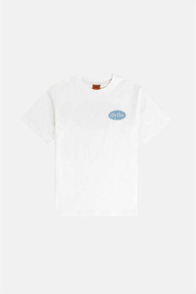 Ritmo Printed Vintage Ss T Shirt Vintage White