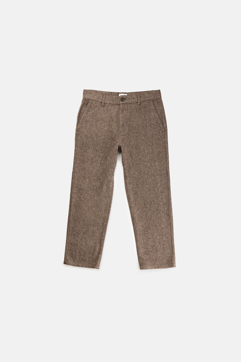 Essential Trouser Heathered Chocolate
