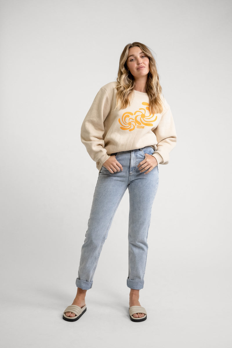 Soliel Crew Neck Fleece Sand