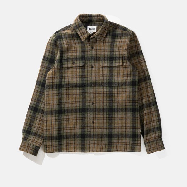 Check LS Shirt Olive – Rhythm US