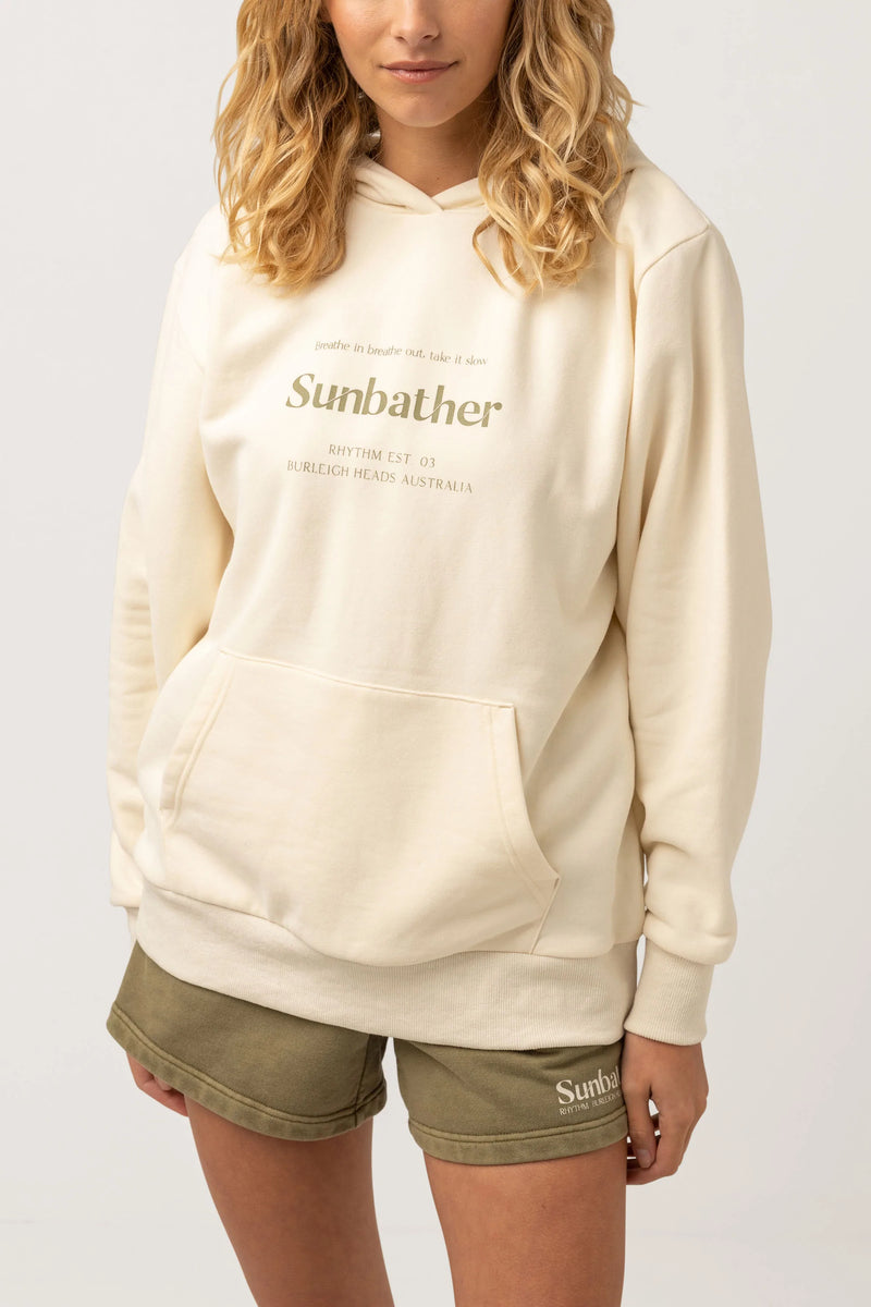 Sunbather Hooded Fleece Vintage White