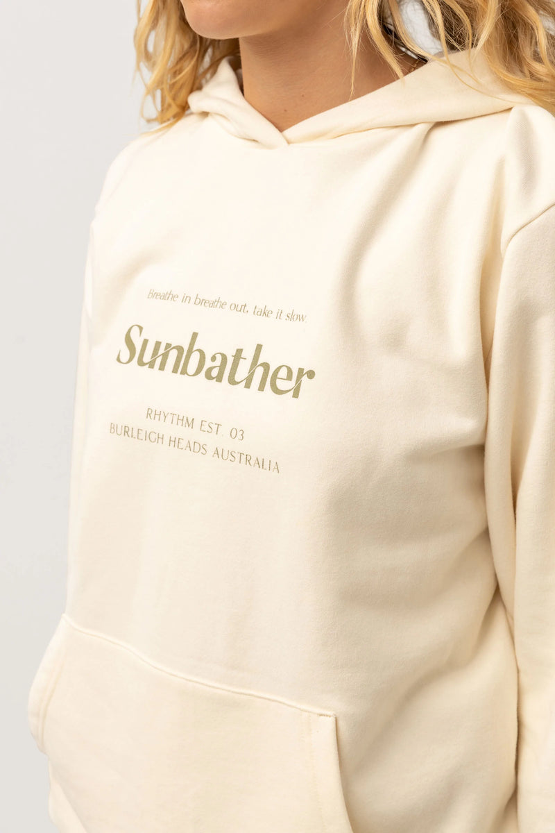 Sunbather Hooded Fleece Vintage White