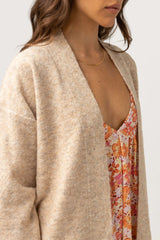 Oversized Knit Cardigan Oatmeal