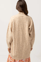 Oversized Knit Cardigan Oatmeal