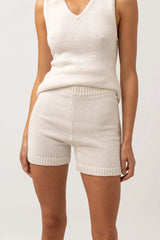 Suki Knit Short White