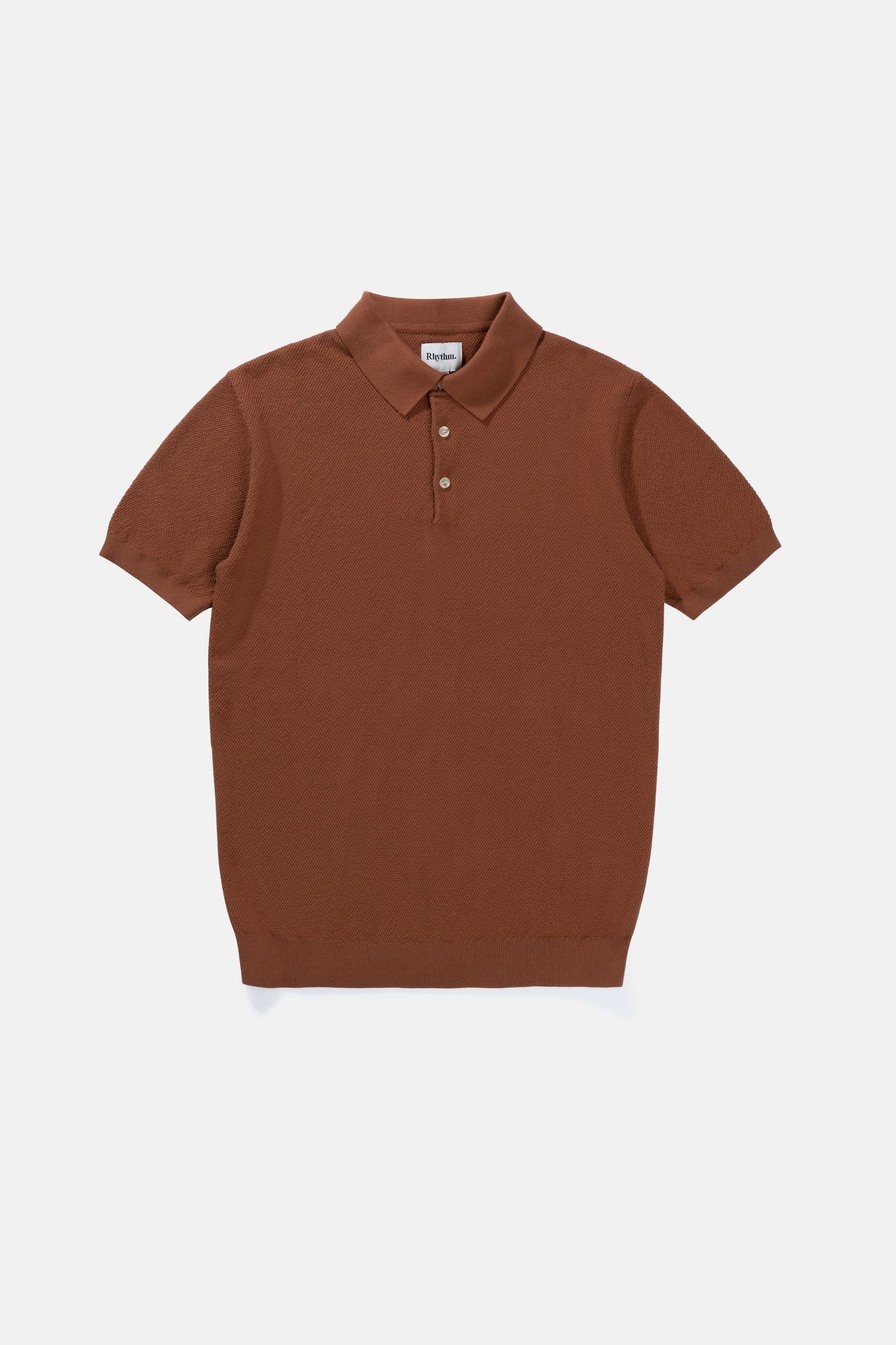 Cotton Knit S/s Polo Shirt