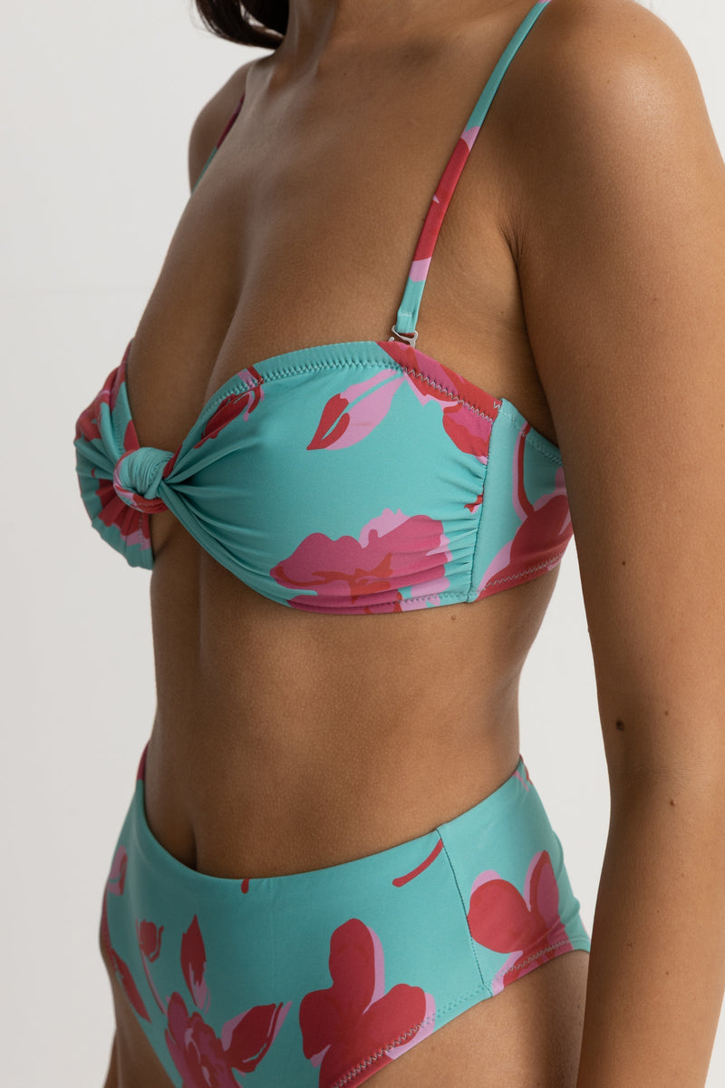 Inferna Floral Knotted Bandeau Top Spring