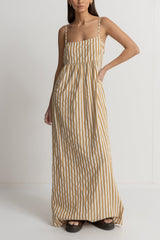 Goodtimes Stripe Maxi Dress Camel