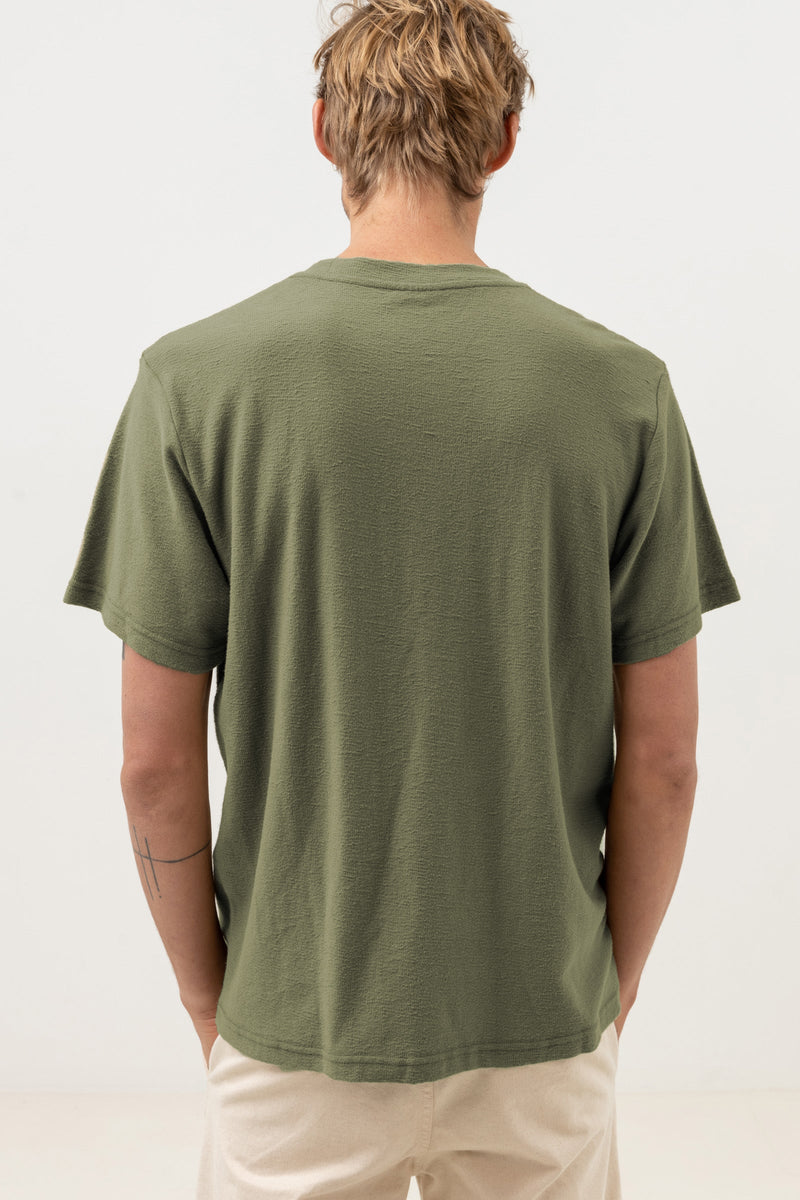Textured SS T-Shirt Olive
