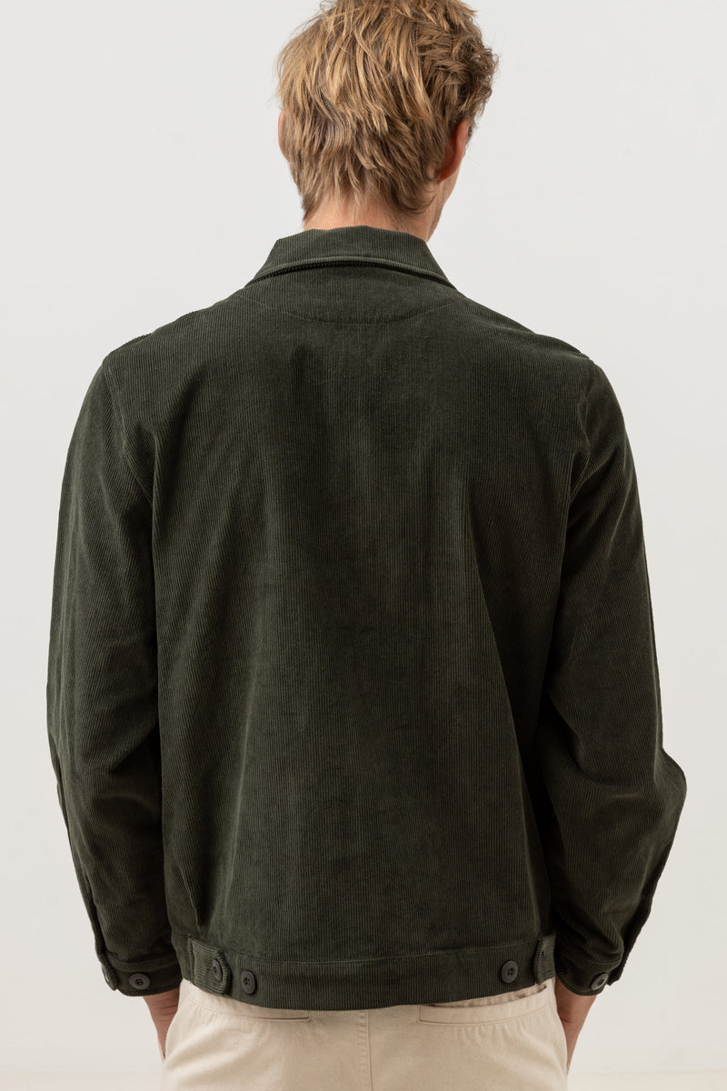 Mens olive green hot sale corduroy jacket