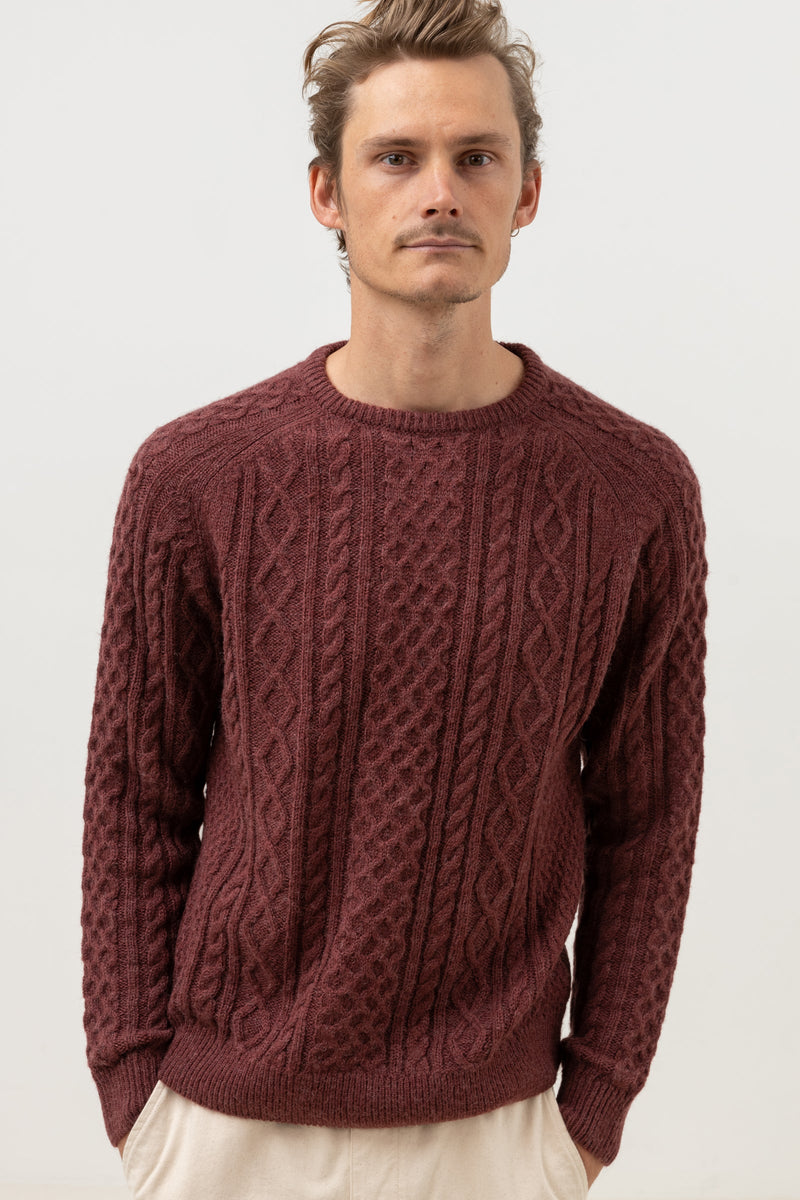 Mohair Fishermans Knit Mulberry – Rhythm US