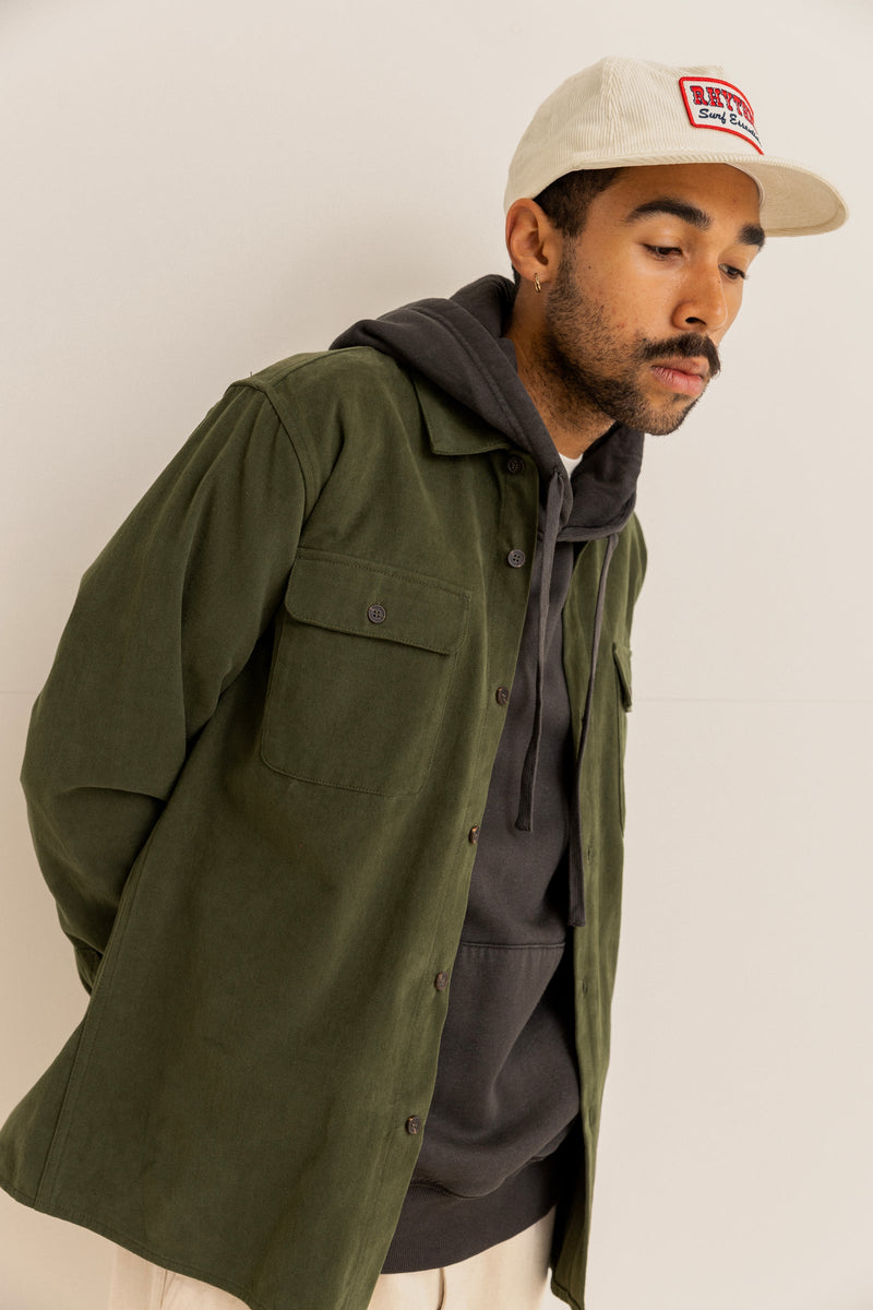 Brushed Twill LS Shirt Olive – Rhythm US