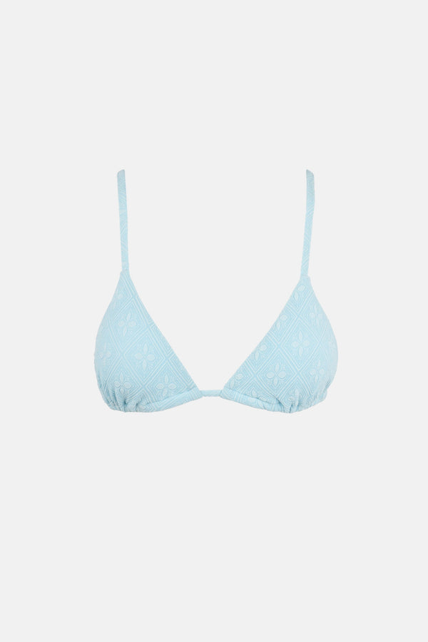 Messina Geo Slide Tri Top Ocean