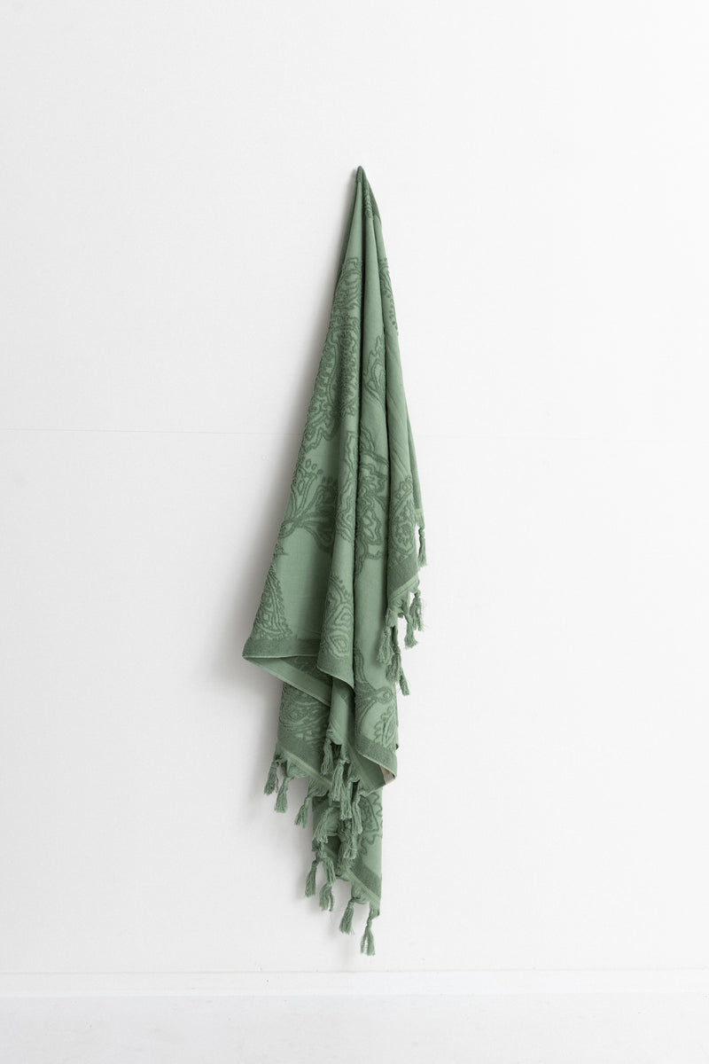 Slow High Beach Rug Palm Green