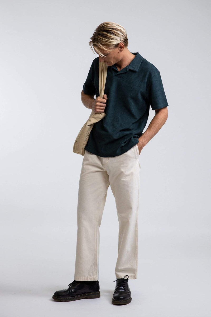 Linen-Blend Relaxed Pants