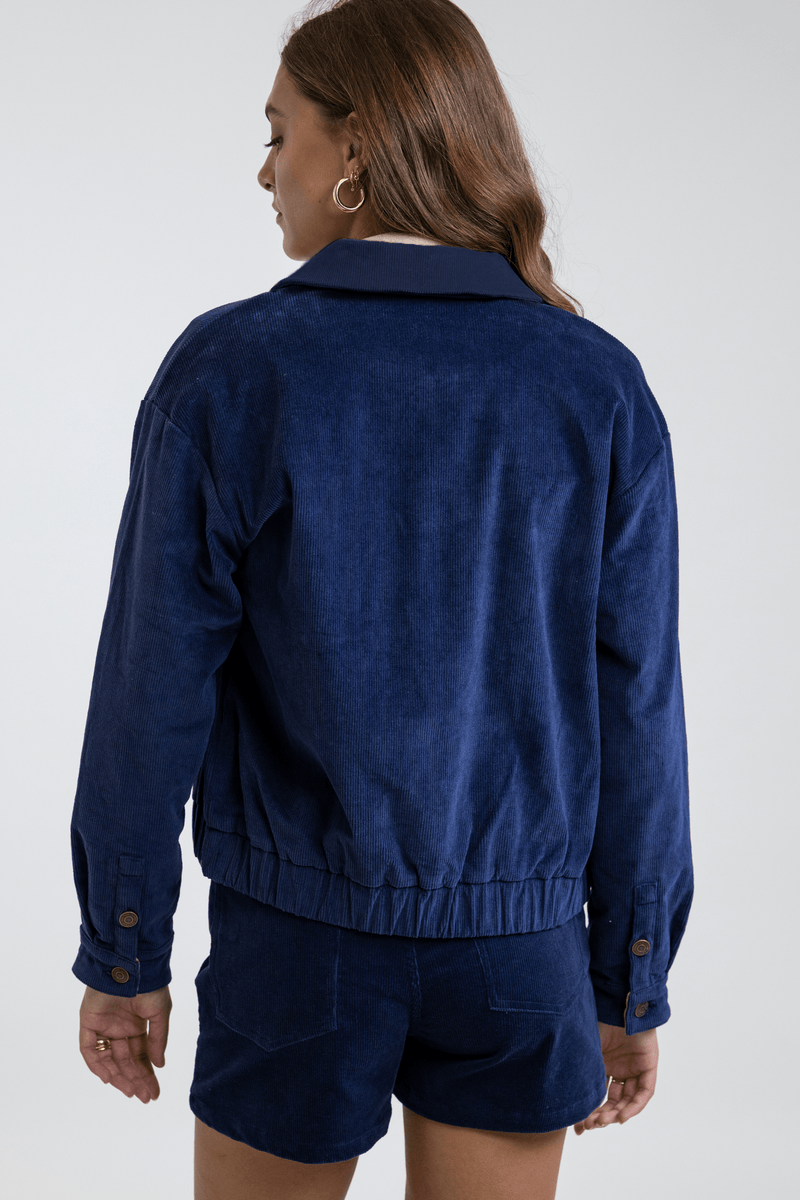 Navy corduroy 2025 jacket womens