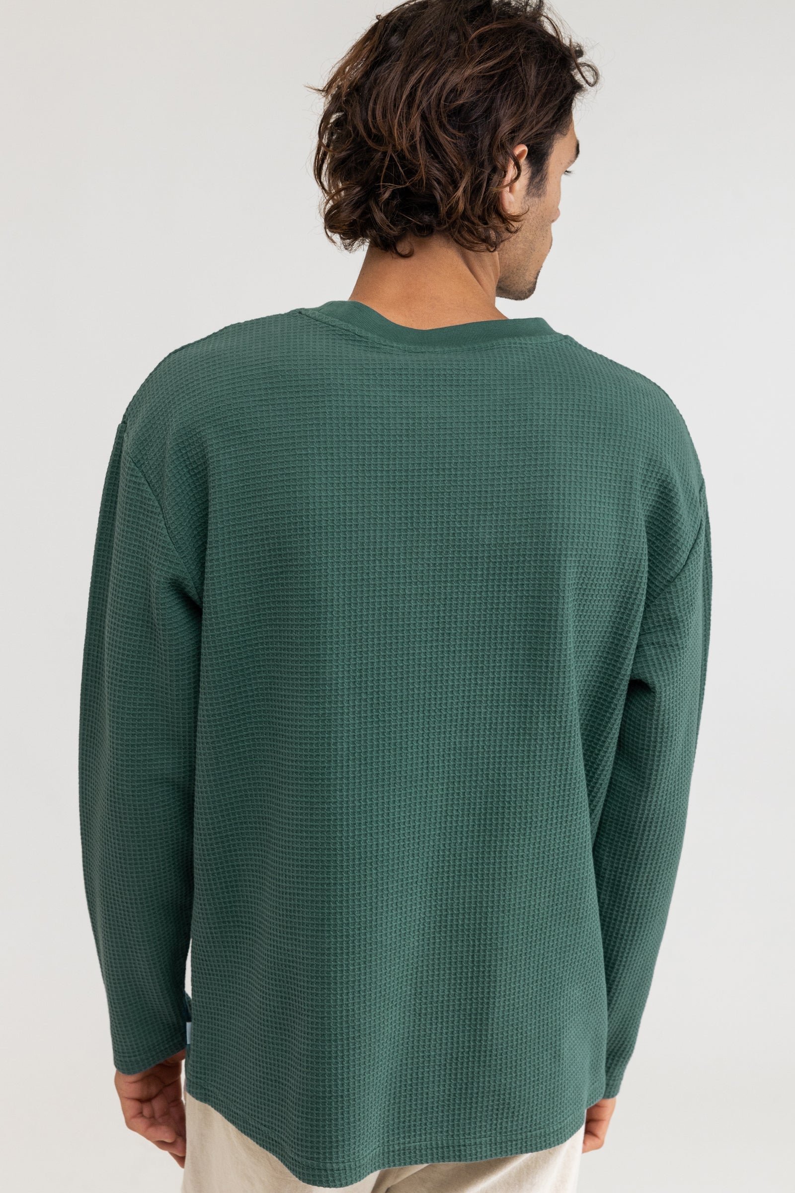 Waffle Ls T-Shirt Kelp – Rhythm US