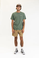 Embroidered Pocket Ss T-Shirt Agave