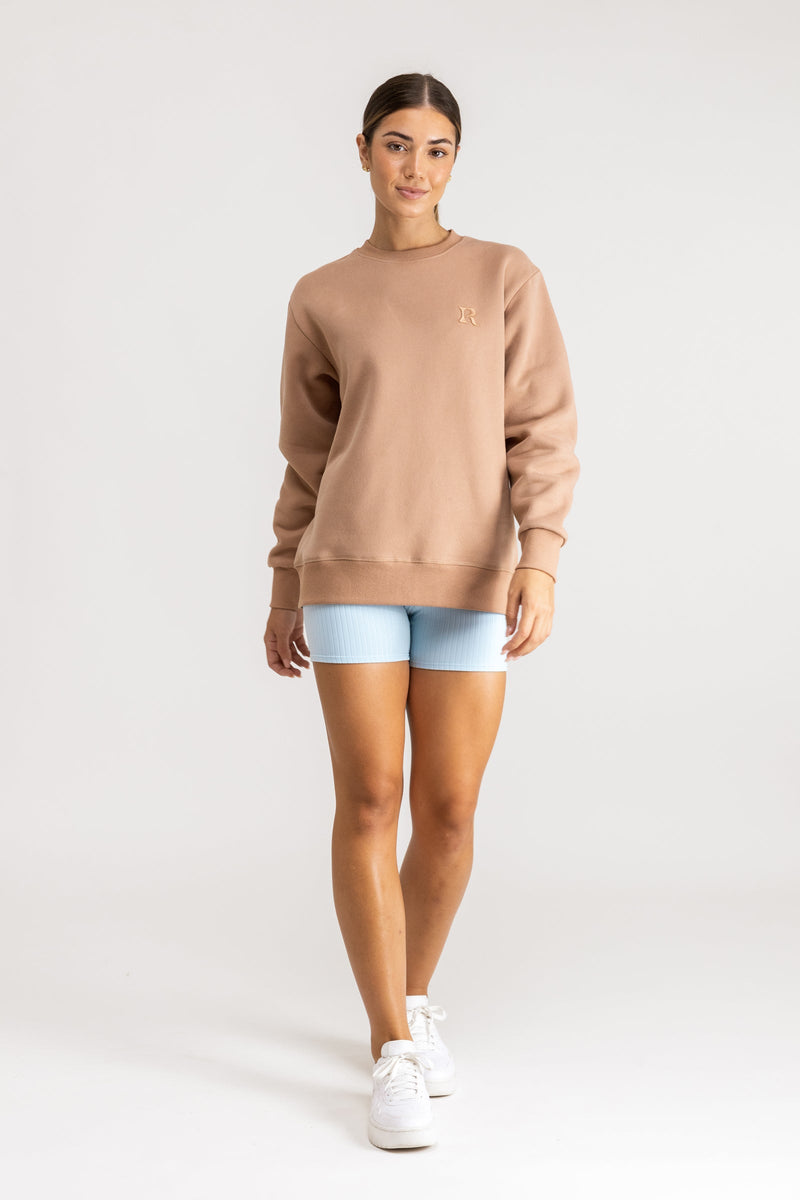 Essential Rhythm Crew Fleece Mocha