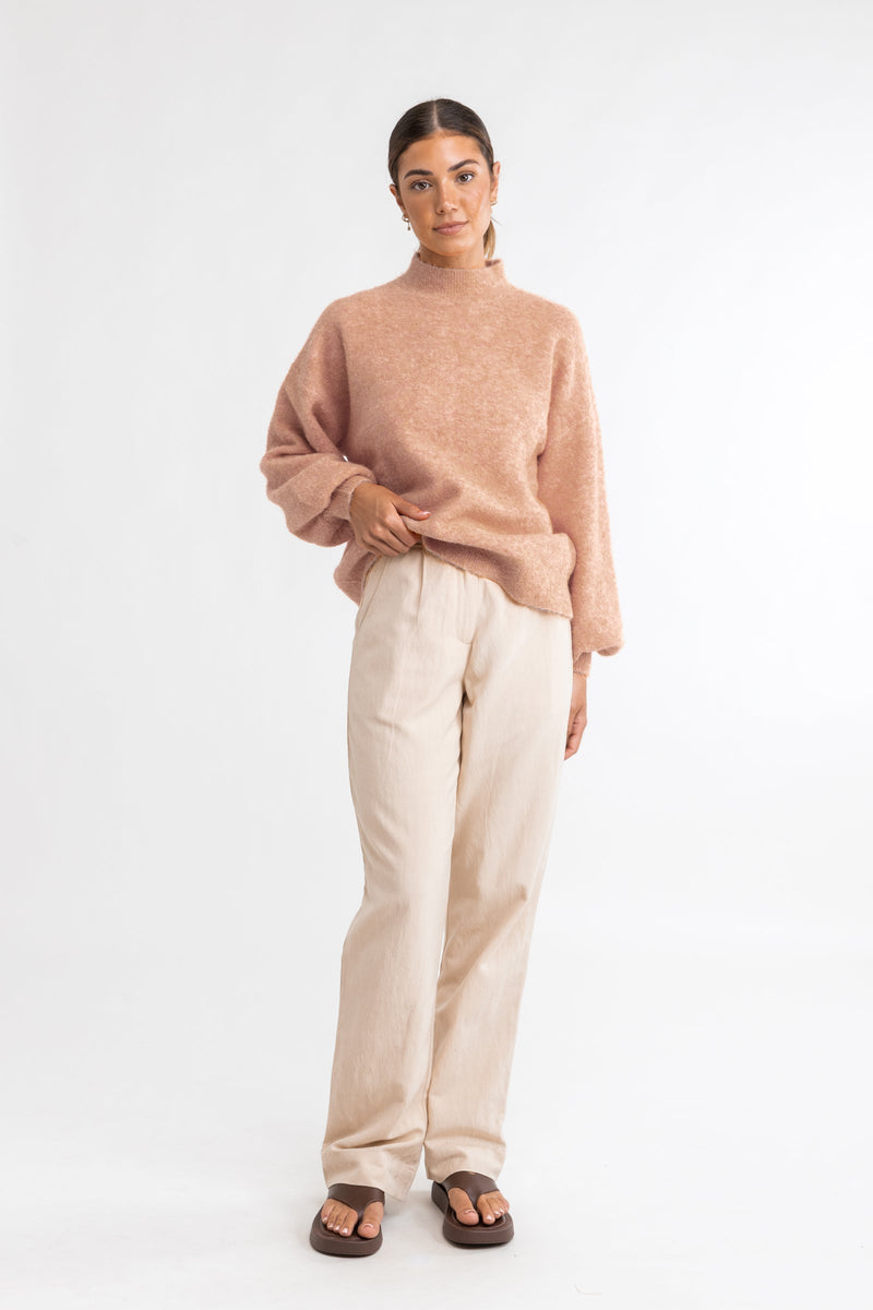 Golden Age Knit Jumper Washed Peach