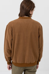 Reverse Terry Cardigan Cedar