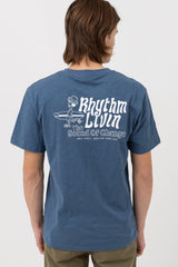 Livin Slub Ss T Shirt Vintage Blue