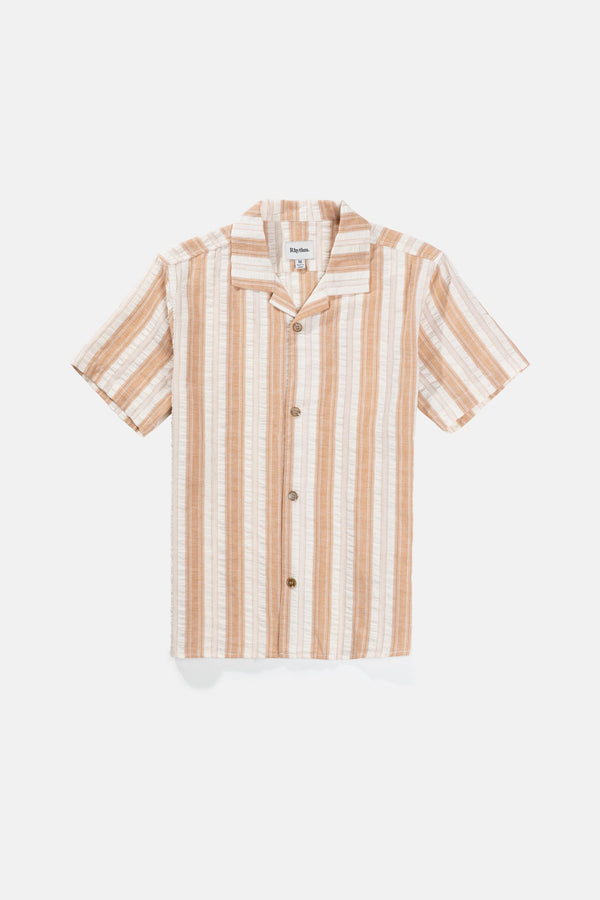 Vacation Stripe Ss Shirt Cedar